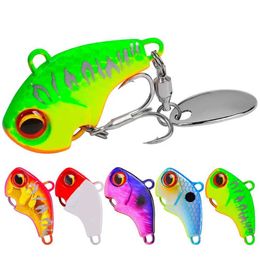 Baits Lures Fishing Bait Rotating Metal Vibration Winter 6g 15g 28g Artificial Hard Spoon PescaQ0517