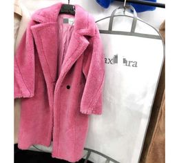 2021 Winter Whole wool oversize wool blend Teddy Bear Coat Long loose Sheep Shearing Coat Female New Style women Fur jacket C09251957000