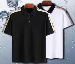 7XL 8XL Men039s TShirts Mens Designer t shirts Clothes Shoulder patchwork Turnndown Collar Polo Shirt Breathable 100 cotton 5807793