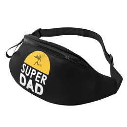Backpack Super Dad Fathers Day Crossbody Fanny Pack Belt Bag With Zipper LWaist Gifts For Sports Festival Workout Travelling Running