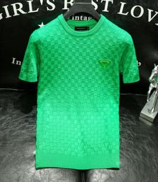 Men039s TShirts Half Sleeve Casual Basic Shirt Men Women Summer Tshirt Green O Neck Solid Colour Oversized S4XL5648344