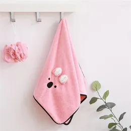 Towel Face Wash Embroidery Cute Highly Absorbent Skin-friendly Hand Cartoon Coral Velvet Embroidered