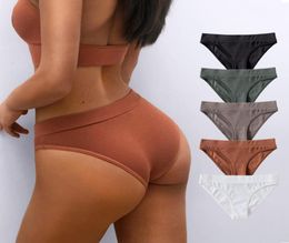 Cotton Women Panties G String High Elasticity Briefs Thong Seamless Underwear Soft Female Panty Intimates6489347