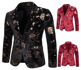 Whole Designer Slim Fit Blazer Spring Autumn Winter Mens Floral Blazers Floral Prom Dress Blazers Elegant Wedding Blazer and S9392516