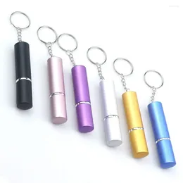 Storage Bottles With Keychain Empty Perfume Bottle Mini Compact 10ml Press Spray Portable Bag Pendant Liquid Women