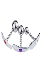 Epacket Pull beads metal anal plug go out to wear anchor base anal plugs dilator adult sex toys6534015