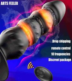 NXY Anal toys 10 Speed Vibrator Prostate Massager USB Charging Remote Control Vibrating Plug Male Masturbation Sex Toys For Men 119723381