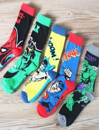 Cartoon Anime Character Socks Men Casual Cotton Socks Fashion Novelty Funny Men Sock Spring Comfort Happy Socks Whole 5183264