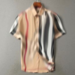 Końcowe koszule Męskie Koszule Hafd haftowe kołnierz Polo Krótkie rękawowe koszule Button Up Koszulka Projektanci Camisas Wysokiej jakości pojedyncza koszulka Rowbutton Plaidshirt