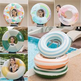 Sand Play Water Fun Inflatable swimming tubes rafts thickened swimming rings summer swimming pools childrens swimming rings party water sports toys Q240517
