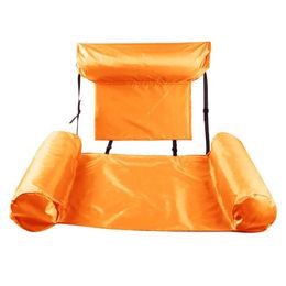 Sand Play Water Fun Inflatable floating water cushion summer water hammock lounge chair swimming pool water cushion Q240517