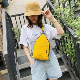 Backpack Original Yellow Messenger Bag Street Style Portable Mobile Phone Waist Handbags For Women