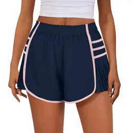 Women's Shorts 2024 Female High Waist Sports Running Yoga Pants Tennis Summer Workout Gym Quick Dry