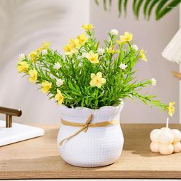 Decorative Flowers Simulated Flower Small Potted Plant Home Decoration Living Room And Dining Table Full Of Starry Bonsai Decorations