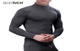 Men039s Thermal Underwear Mens Plus Size Long Johns Tops Comfortable Warm Men039s Turtleneck Thermo Breathable Thin Undershi7103660