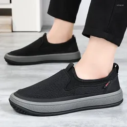 Casual Shoes Summer Men Plus Size Footwear Outdoor Anti-slip Comfort Sneakers Breathable Mesh Running Daily Male Loafers Walking