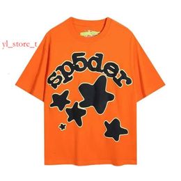 Sp5ders T-Shirt Designer 555 Tee Luxury Fashion Mens Tshirts Early Spring New Pure Cotton Printed Tshirt Loose Letters For Men And Women Sp5ders T-Shirt b8b3