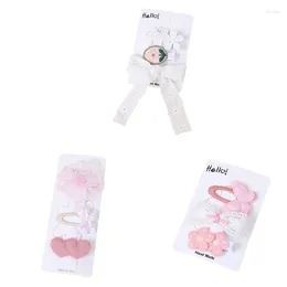 Hair Accessories B2EB Lace Embroidery Flower Clips Accessory Hairpin For Girls