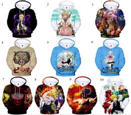 2020 NEW Anime Nanatsu No Taizai The Seven Deadly Sins Escanor 3D Print Hoodies Sweatshirt Cosplay Unisex Pullover Coat Tops7762517