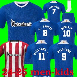 24 25 Bilbao Club Soccer Jerseys125th anniversary 2024 2025 Athletic ADURIZ GURUZETA WILLIAMS MUNIAIN PAREDES BERENGUER ANDER O. SANCET men kids kit football shirt
