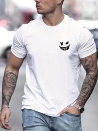 Men's T Shirts 2024 Summer Tops Hip Hop Vintage Short Sleeve Personalised Fashion Pattern Printed Round Neck Daily Casual T-Shirt