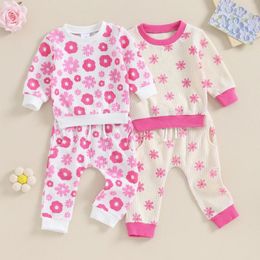 Clothing Sets CitgeeSpring Infant Baby Girls Outfit Flower Print Long Sleeve Sweatshirt Pants Fall Casual Clothes