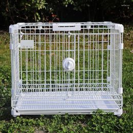 Cat Carriers Travelling Outdoor Dog Cage Removeable Splitter Plate Portable Metal Bounce Bed Jaula Portatil Para Mascotas Pet