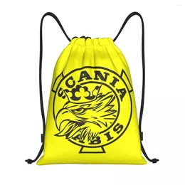 Shopping Bags Custom Swedish Saabs Scanias Drawstring Backpack Women Men Gym Sport Sackpack Foldable Automobile Car Bag Sack