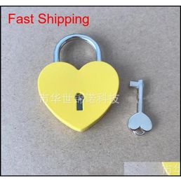 Heart Shaped Concentric Lock Metal Mulitcolor Key Padlock Gym Toolkit Package Door Locks Buil qylcLW sports20101633389
