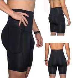 Slimming Body Shaper Boxer Control Panties Men039s High Waist Underwear Plus Size Padded Shapers S3XL45763084690379
