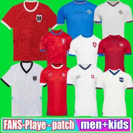 Soccer Jerseys new Czech Republic soccer Jerseys Switzerland Home away 2425 Austria Red blue white 2024 2025 Iceland Sports Football shirts Sportswear Serbia Cam