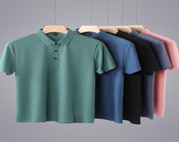 Summer Men Polo Shirts Classic Short Sleeve Tee Breathable Cooling Quick Dry Nylon Polos Golf T shirt Plus Size 8XL 2205264048244