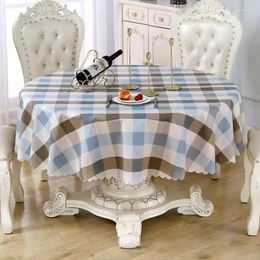 Table Cloth Waterproof And Oil-Proof Round Tablecloth Household Mat High-End Cover 2024