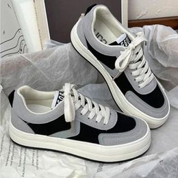 Casual Shoes 2024 Spring And Autumn Fashionable Comfortable Breathable Thick-soled Heightened Cross-Strap Women's Sports