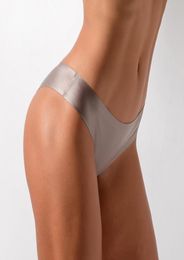 Women039s ice silk T Back GStrings Sexy Thong Panties Seamless Bikini Sports Yoga Invisible Underwear ps size MXXXL7102318