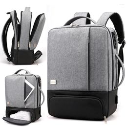 Backpack Large Men Anti Theft Waterproof 15.6 Inches Business Bags Usb Charge Laptop Girl Teenagers Travel Mochila Bag