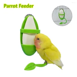 Other Bird Supplies Durable Green Plastic Parakeet Budgie Cockatiel Parrot Feeder Cage Hammock Hanging Swings Chew Toy