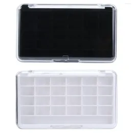 Storage Bottles 2pcs Empty EyeShadow Box 24 Grid Eye Shadow Container Case DIY Blush For Beauty Cosmetic Lipstick Lip Makeup Tool
