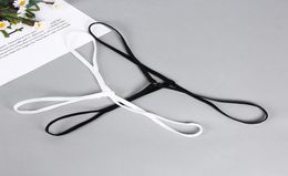 Black/White Low Waist Bandage Panties Women Female Underwear Erotic Micro T-back Hollow G-string Thongs Briefs5993698