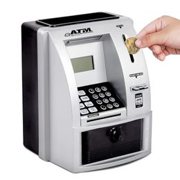 Electronic Piggy Bank ATM Password Money Box Cash Coins Saving Safe Automatic Deposit Banknote Christmas Gift 240518