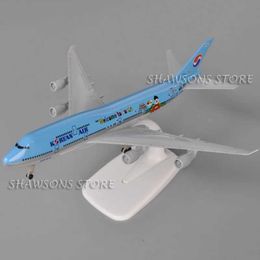 Aircraft Modle 1 350 die-casting metal model Aeroplane toys Boeing 747 Korean Airlines miniature replica collection s2452089