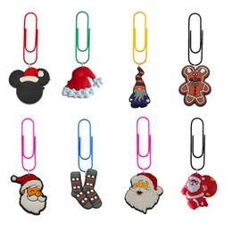 Party Decoration Christmas Cartoon Paper Clips Bookmarks Paperclips Colorf For Pagination Organize Folder Cute Bookmark Office Supplie Otqkv
