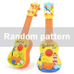 Guitar Classic Quad Guitar Toy Mini Early Education Small Guitar Lightweight Party Supplies Adjustable Childrens Holiday Gift WX