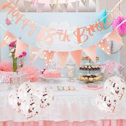 Party Decoration Birthday Banner Confetti Latex Balloons Wedding Ornament