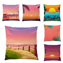Pillow Decorative Cases Nordic Style Living Room Decoration Concise Cover Luxury Velvet Fabric Polyester Linen E0741