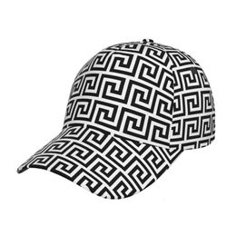 Baseball Cap Greek Key Meander Antique Motif Outfit New Fashion High Quality Man Racing Motorcycle Sport Hat Gift L2405