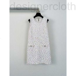 Basic & Casual Dresses Designer Spring/Summer New Product Small Fragrant Wind Colorful Sequin Sleeveless Dress 6MHA