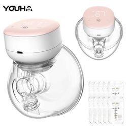 Breastpumps YOUHA P3 Wearable Breast Pump Low Noise Non Electric Breast Pump Milk Puller Comfortable Milk Collector WX
