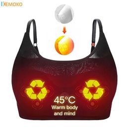 Breastpumps Breast massager intelligent vibration heating compression stimulator chest shape relaxation breast care massage electric bra WX
