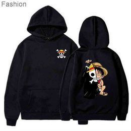 Designer Hoodie Man Anime One Piece Hoodies Men Women Fashion Luffy Oversized Hoodie Sweats Hop Coat Boys Mens Sudaderas W0OE